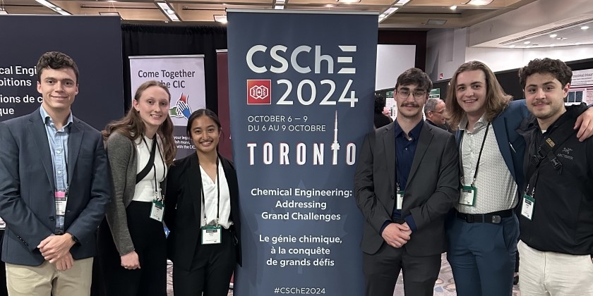 Graduating year cadets attending the annual Canadian Chemical Engineering conference