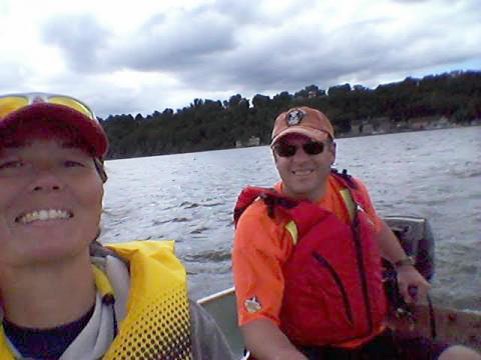 Dr. Jennifer Shore and Mr Peter Snell on Picton Bay