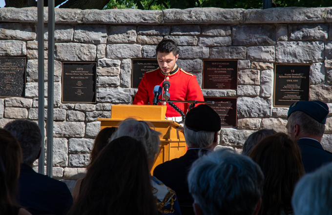 Wall of honour ceremony